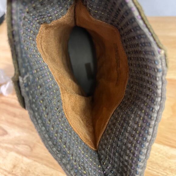 OLUKAI Pa’ia Boots Women's Size 9 EU 39 Green Textile Suede Mid Calf Harness - Picture 14 of 16